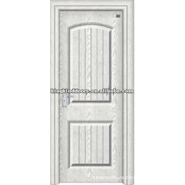 Puerta de madera del PVC / puerta del MDF con el PVC hoja acabado JKD-1818 para sala de diseño de interiores